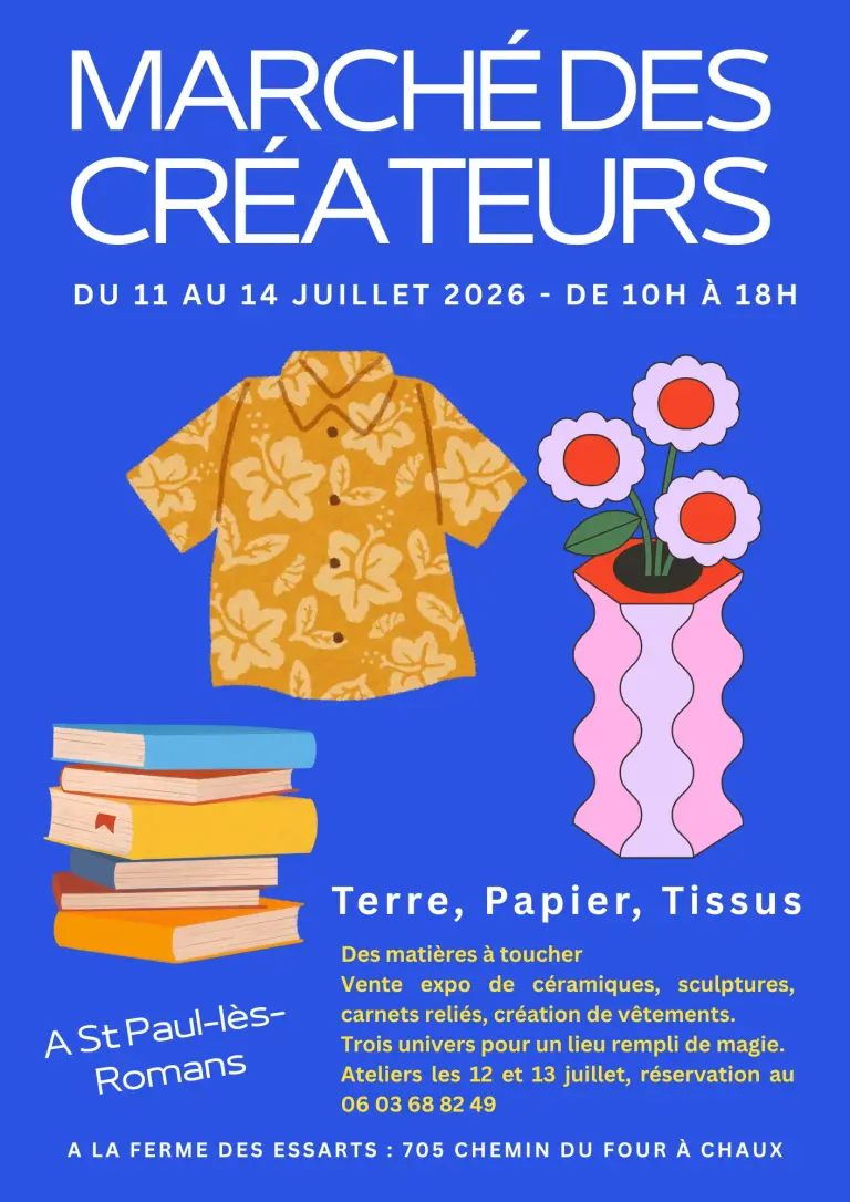 marché de créateurs 11 au 14 juillet 2026