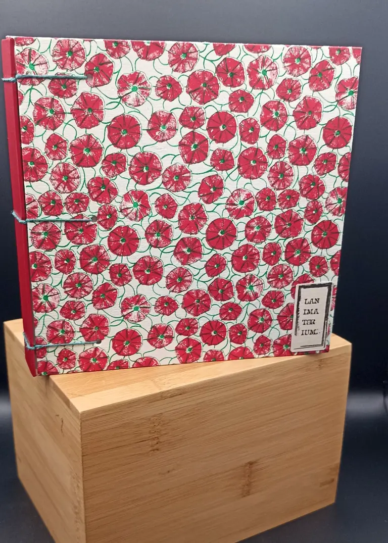 Carnet aquarelle 15x15 poppies